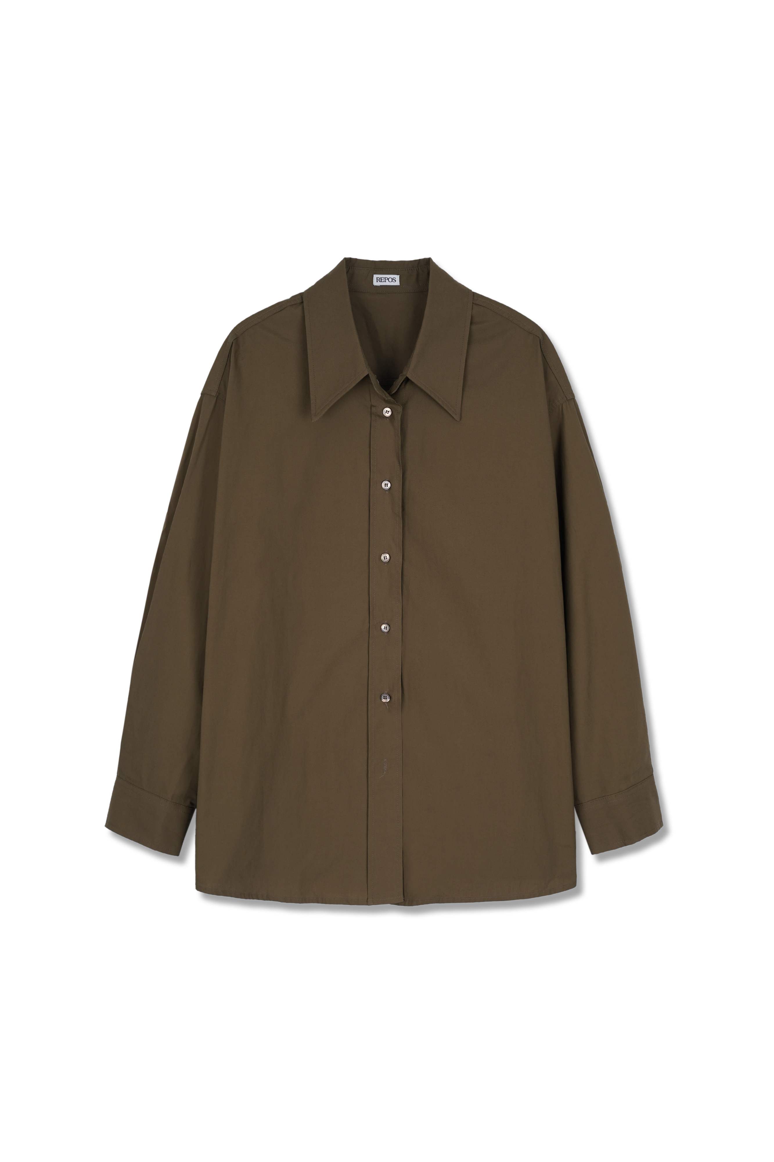 SIDE BUTTON OVER SHIRTS (BROWN)
